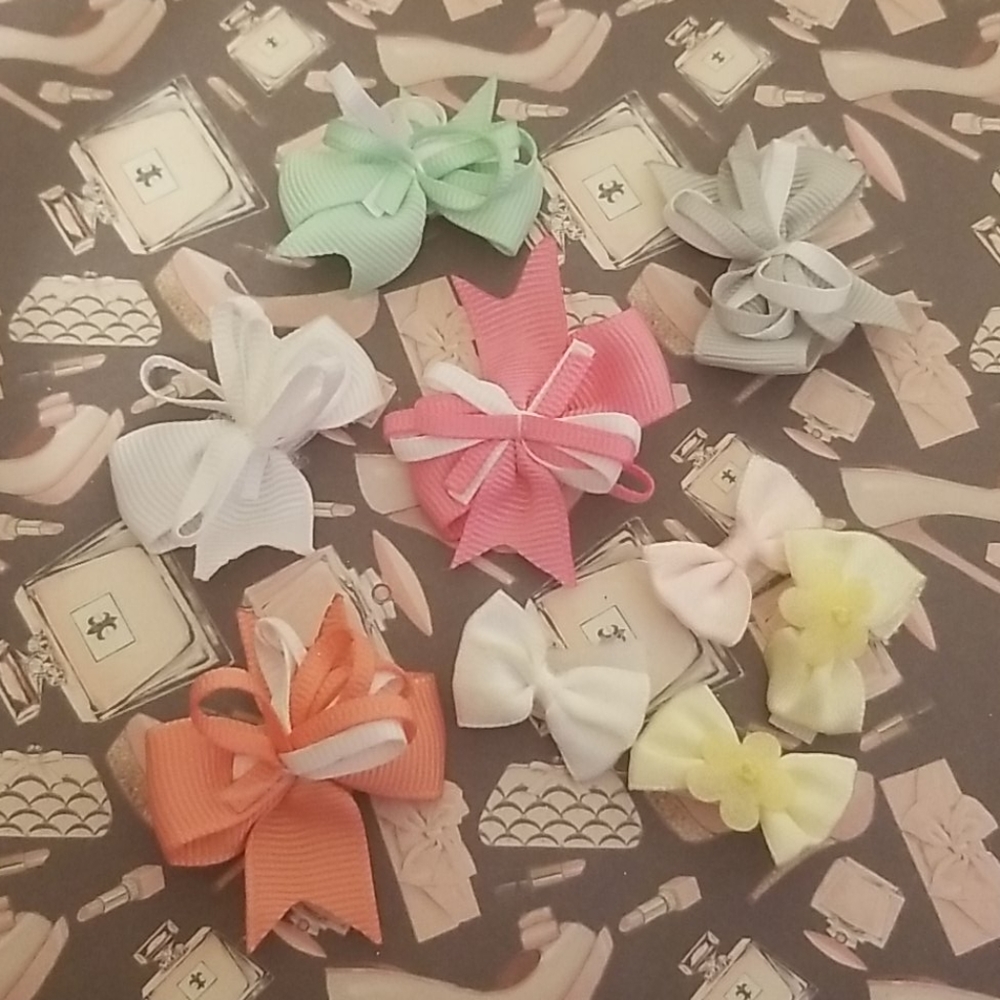*FINAL PRICE *9pc infant bows